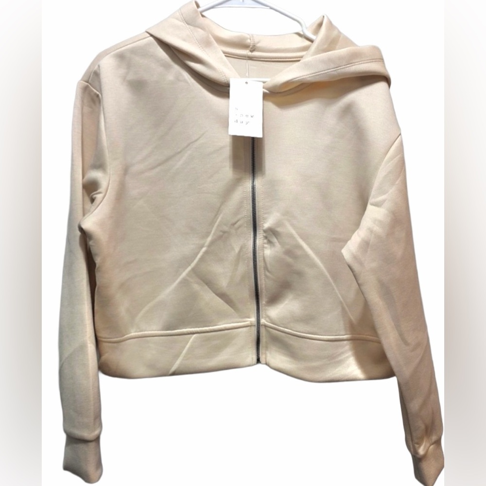A New Day Cream Zip-Up Hoodie - Picture 2 of 7